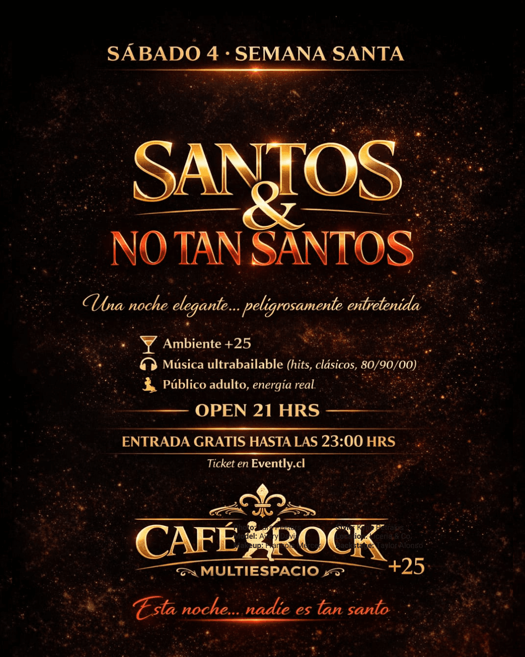 Sábado 4 Fiesta No Tan Santos  image}