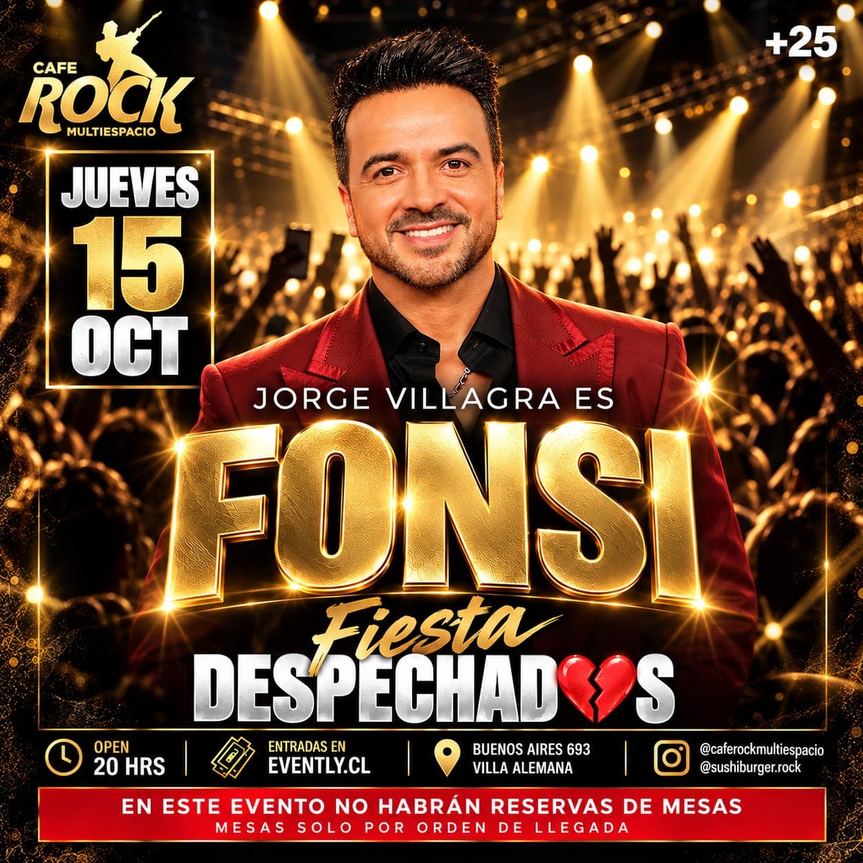JUEVES 15 FIESTA DESPECHADAS TRIBUTO A FONSI image}