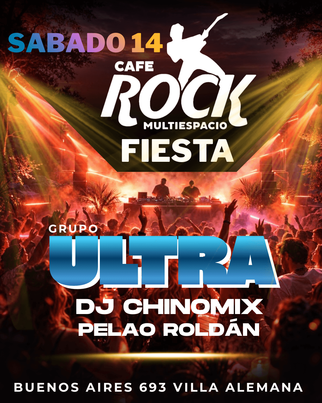 Sábado 14 Grupo Ultra + Fiesta Full HITS  image}