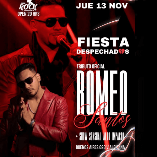 Jueves 13 Despechadas Tributo A Romeo Santos  image}