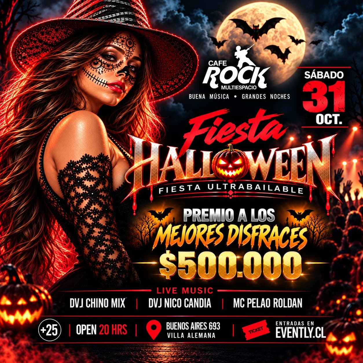 Fiesta Halloween En Café Rock Multiespacio  image}